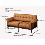 Stylish Cowhide Leather Sofa with Ash Wood Frame – Perfect for Modern Living Rooms fcr-4815