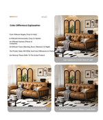 Stylish Cowhide Leather Sofa with Ash Wood Frame – Perfect for Modern Living Rooms fcr-4815