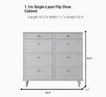 Elegant Black Multi-Layer Board Cabinet with Stylish Drawers for Modern Home Storage fcr-4817