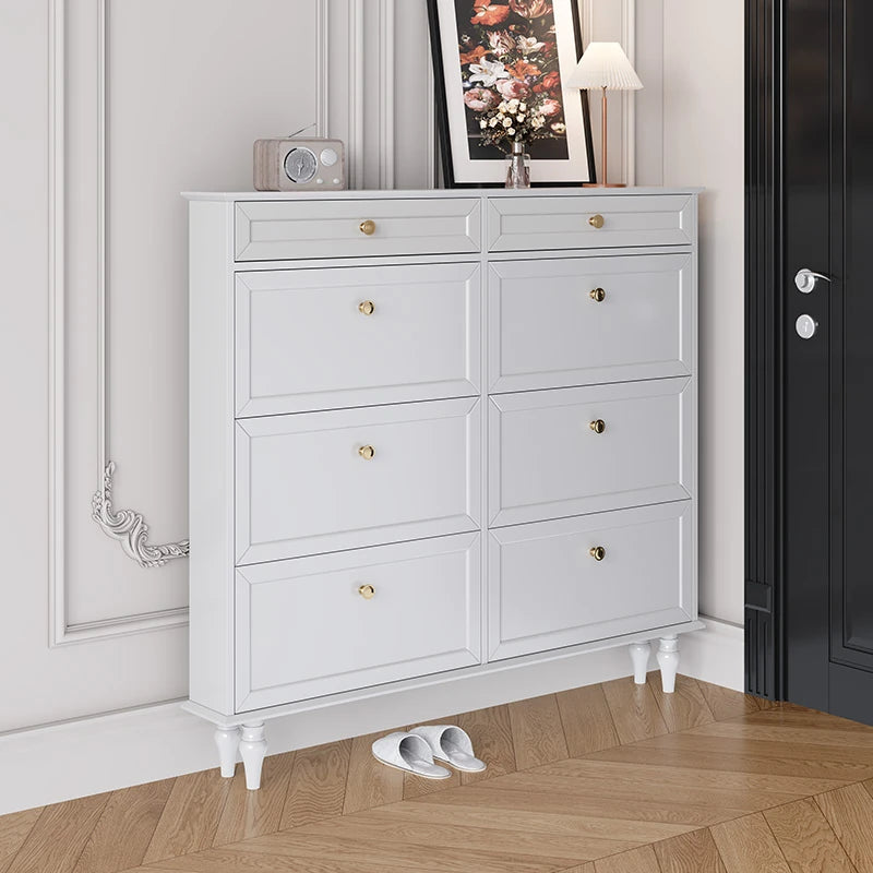 Elegant Black Multi-Layer Board Cabinet with Stylish Drawers for Modern Home Storage fcr-4817