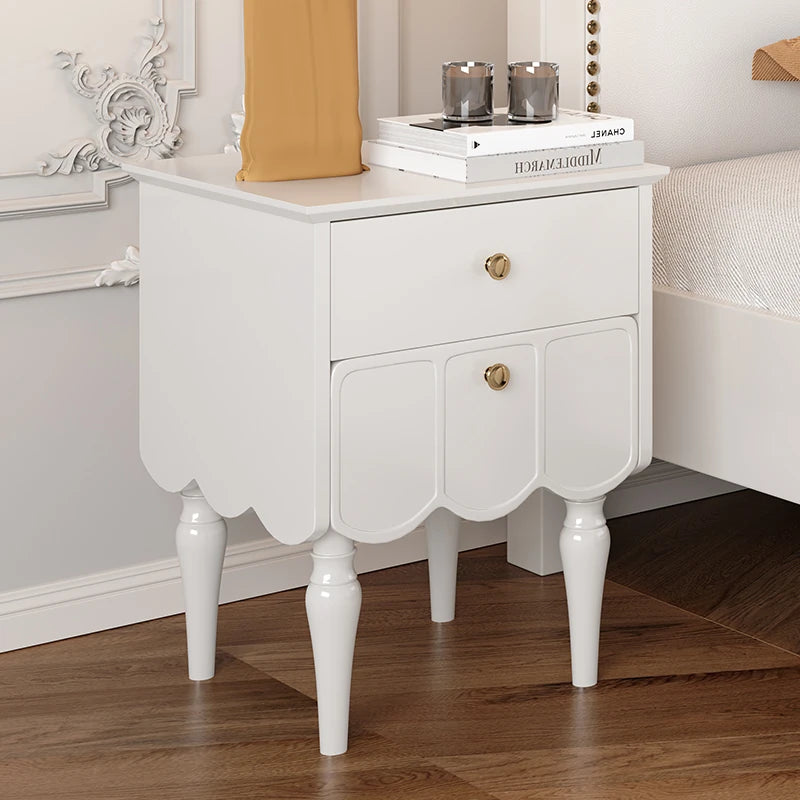 Elegant Black Bedside Cupboard with Multi-Layer Board and Stylish Design - Perfect for Modern Bedrooms fcr-4819