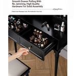 Elegant PU Leather Stool for Vanity or Makeup Station – Stylish and Comfortable Support fcr-4825