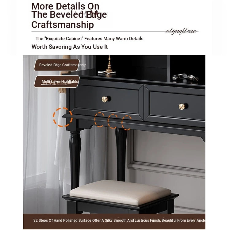 Elegant PU Leather Stool for Vanity or Makeup Station – Stylish and Comfortable Support fcr-4825