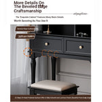 Elegant PU Leather Stool for Vanity or Makeup Station – Stylish and Comfortable Support fcr-4825