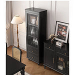 Elegant Multi-Layer Board Glass Cabinet with Storage Drawers - Modern Home Display Unit fcr-4827