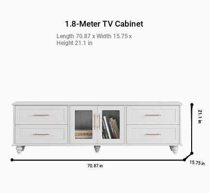 Stylish Black Multi-Layer Board TV Cabinet with Glass Doors – Modern Living Room Furniture fcr-4828