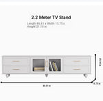 Stylish Black Multi-Layer Board TV Cabinet with Glass Doors – Modern Living Room Furniture fcr-4828