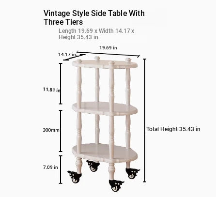 Elegant Black Tea Table on Wheels | Multi-Layer Board Design for Stylish Living Room Decor fcr-4831