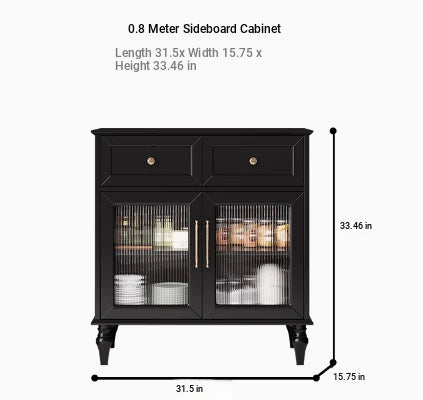 Elegant Multi-Layer Board & Glass Cabinet with Golden Accents – Stylish Storage Solution for Your Home fcr-4833