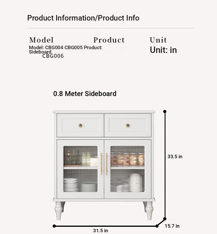 Elegant Multi-Layer Board & Glass Cabinet with Golden Accents – Stylish Storage Solution for Your Home fcr-4833