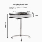 Stylish Multi-layer Board Aluminum Alloy Tea Table with Adjustable Height and Storage Drawer - Perfect for Modern Living Spaces fcr-4834