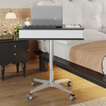 Stylish Multi-layer Board Aluminum Alloy Tea Table with Adjustable Height and Storage Drawer - Perfect for Modern Living Spaces fcr-4834