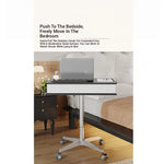 Stylish Multi-layer Board Aluminum Alloy Tea Table with Adjustable Height and Storage Drawer - Perfect for Modern Living Spaces fcr-4834