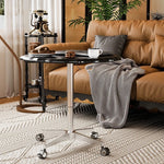 Stylish Multi-Layer Board Aluminum Alloy Rolling Tea Table - Perfect for Modern Living Rooms! fcr-4836