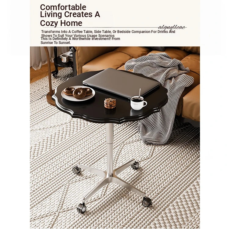 Stylish Multi-Layer Board Aluminum Alloy Rolling Tea Table - Perfect for Modern Living Rooms! fcr-4836