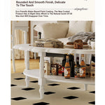 Elegant Multi-Layer Board & Glass Tea Table - Stylish Home Décor Centerpiece with Storage Shelves fcr-4838