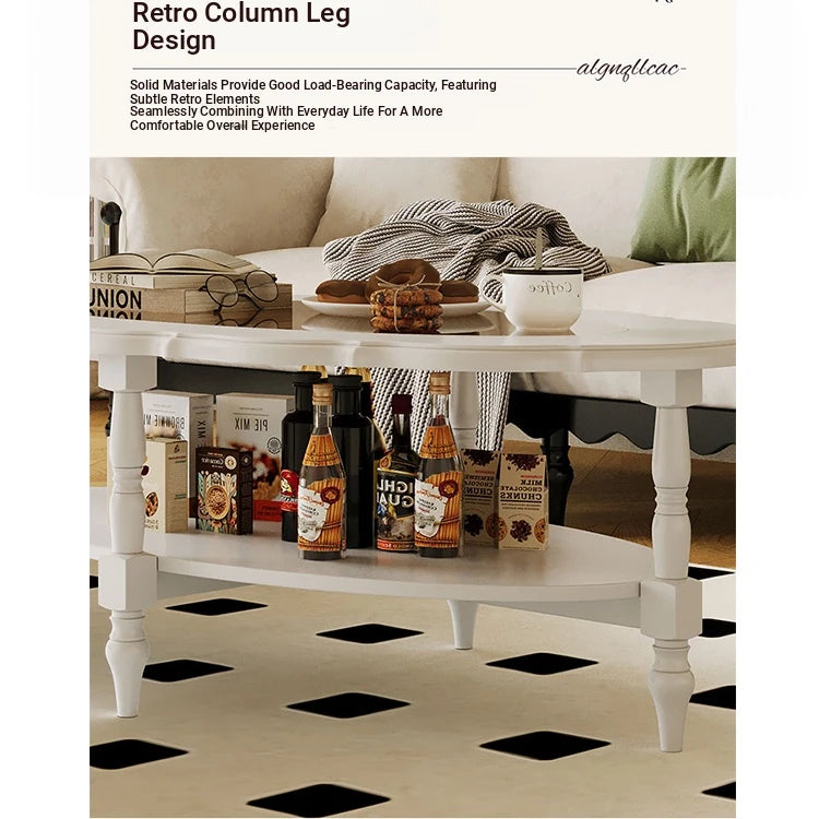 Elegant Multi-Layer Board & Glass Tea Table - Stylish Home Décor Centerpiece with Storage Shelves fcr-4838