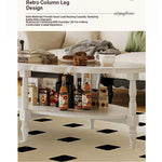 Elegant Multi-Layer Board & Glass Tea Table - Stylish Home Décor Centerpiece with Storage Shelves fcr-4838