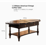 Elegant Multi-Layer Board Tea Table with Storage - Chic White Coffee Table for Living Room fcr-4840