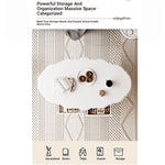 Elegant Multi-Layer Board Tea Table with Storage - Chic White Coffee Table for Living Room fcr-4840