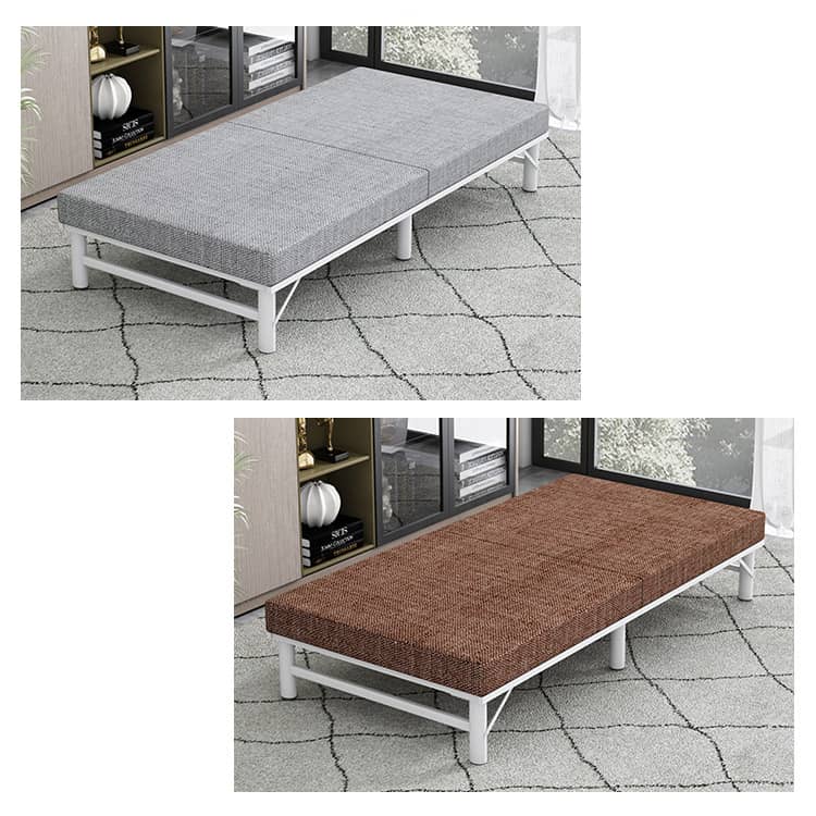 Luxurious Multi-Material Bed - Steel Frame with Laminated Wood & Bamboo Charcoal Foam fcsnm-903