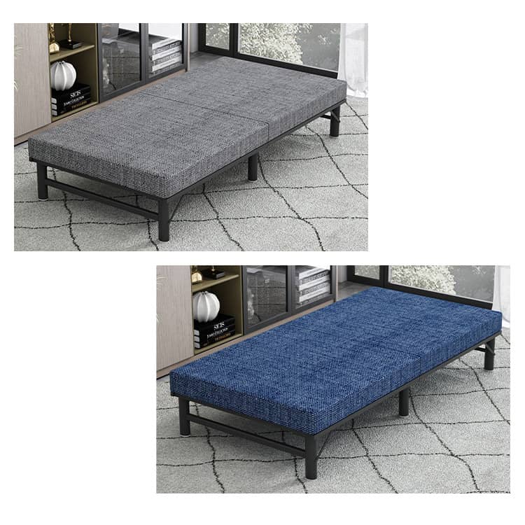 Modern Grey & Black Bed with Bamboo Charcoal Foam and Laminated Wood fcsnm-904