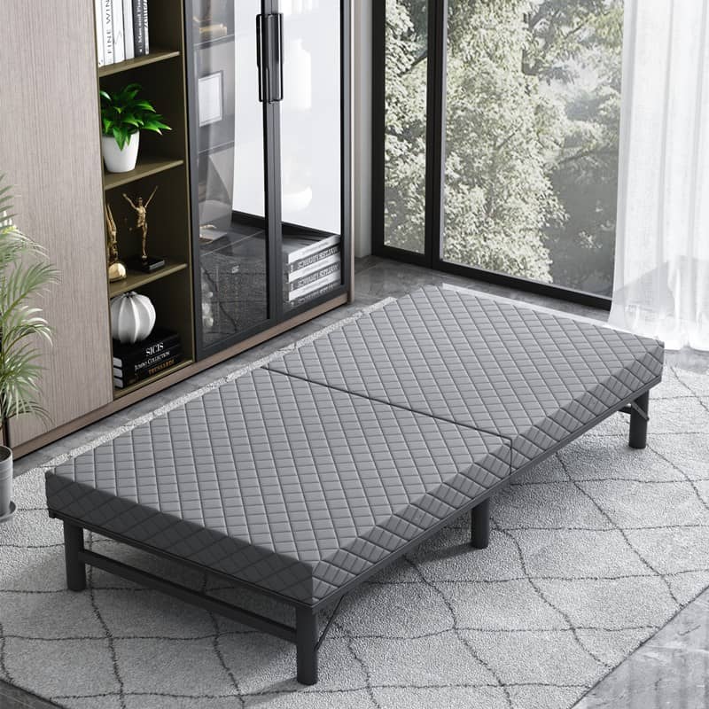 Premium Comfort Bed Mattress - Grey, Black, Light Brown, Blue - Laminated Wood, Bamboo Charcoal, Coconut Palm, Latex, Figure Cotton, Polyester Layers fcsnm-906