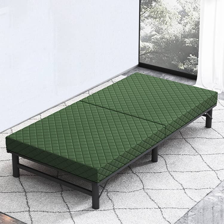 Modern Multi-Layer Steel and Wood Bed with Bamboo Charcoal Foam and Figure Cotton Topper - Available in Grey, Black, Blue, Brown, and Off White fcsnm-908
