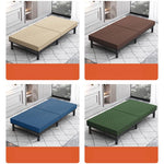 Modern Multi-Layer Steel and Wood Bed with Bamboo Charcoal Foam and Figure Cotton Topper - Available in Grey, Black, Blue, Brown, and Off White fcsnm-908