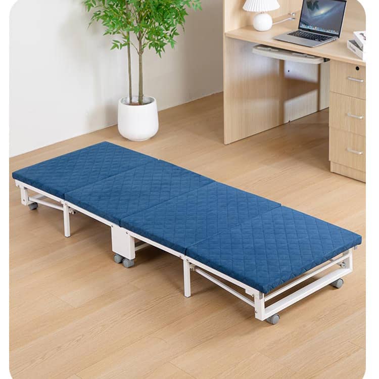 Stylish Multi-color Bed with Sturdy Steel Frame and Laminated Wood - Comfortable Foam and Soft Polyester Finish fcsnm-911