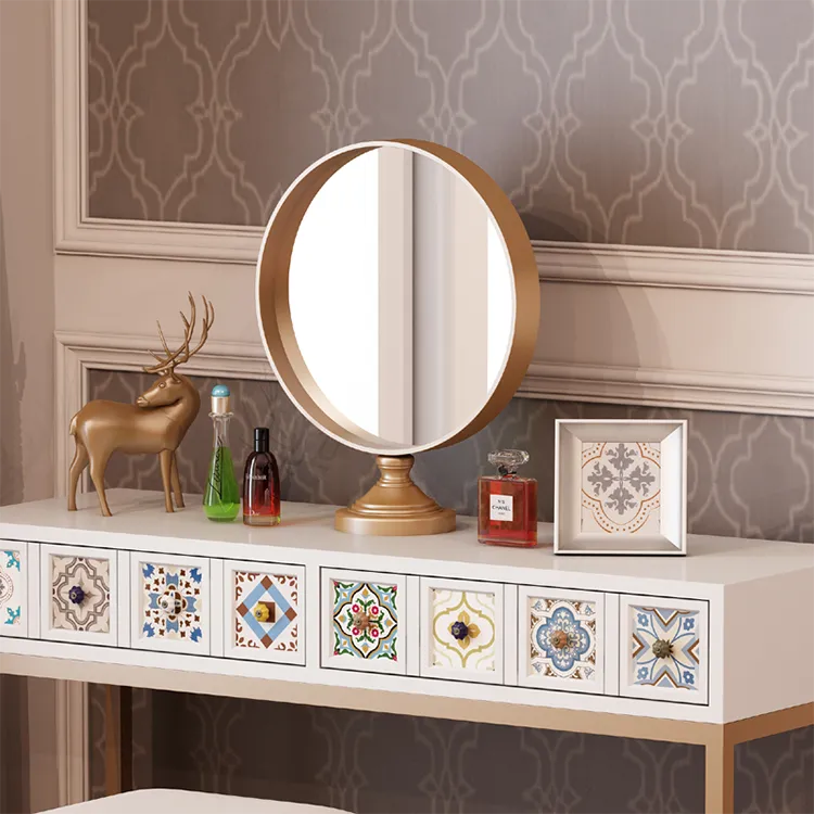 Sleek Round Glass Mirror for Modern Vanity Décor - Elegant Design & Timeless Style fcwz-2350