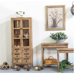 Solid Wood Glass Display Cabinet - Elegant Storage and Showpiece fczym-2306