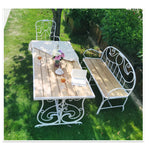 Premium Cedar Wood Table – Stylish & Durable for Any Space fczym-2310