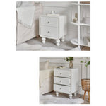 Solid Wood Bedside Cupboard - Elegant Nightstand Storage Solution fczym-2321