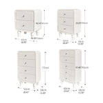 Solid Wood Bedside Cupboard - Elegant Nightstand Storage Solution fczym-2321