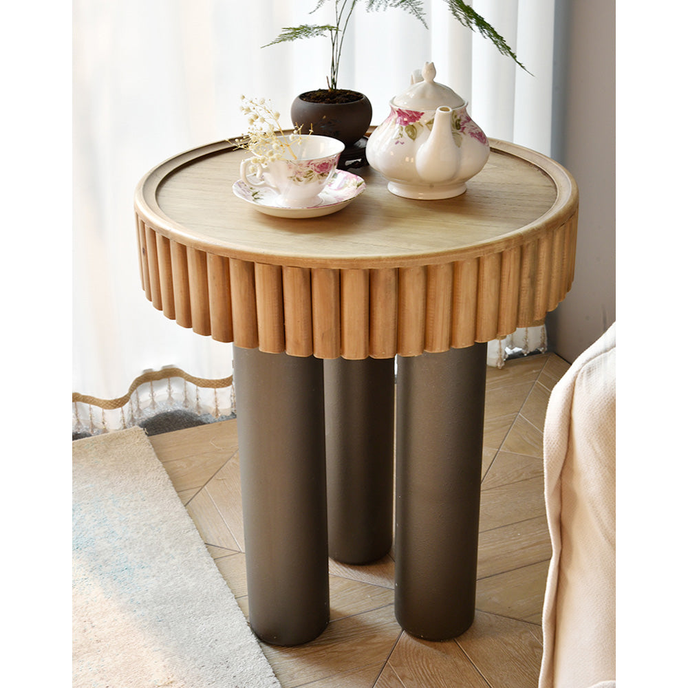 Stylish Solid Wood PVC Tea Table for Modern Living Rooms and Offices fczym-2324