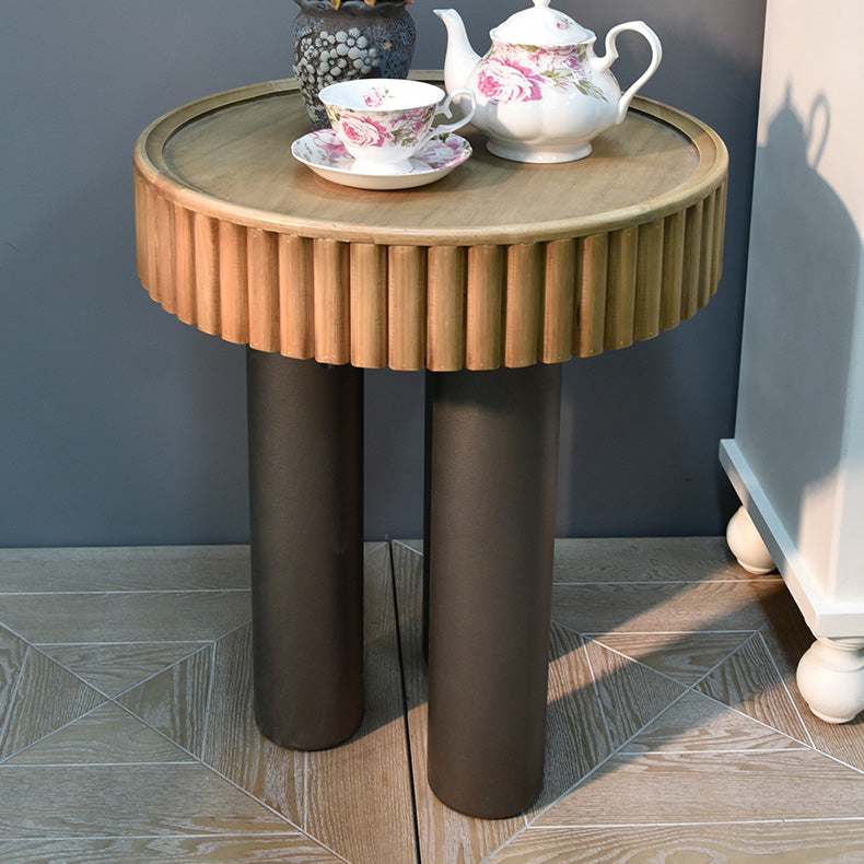 Stylish Solid Wood PVC Tea Table for Modern Living Rooms and Offices fczym-2324