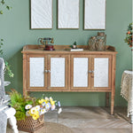 Premium Cedar Wood Cabinet - Elegant & Durable Storage Solution fczym-2328