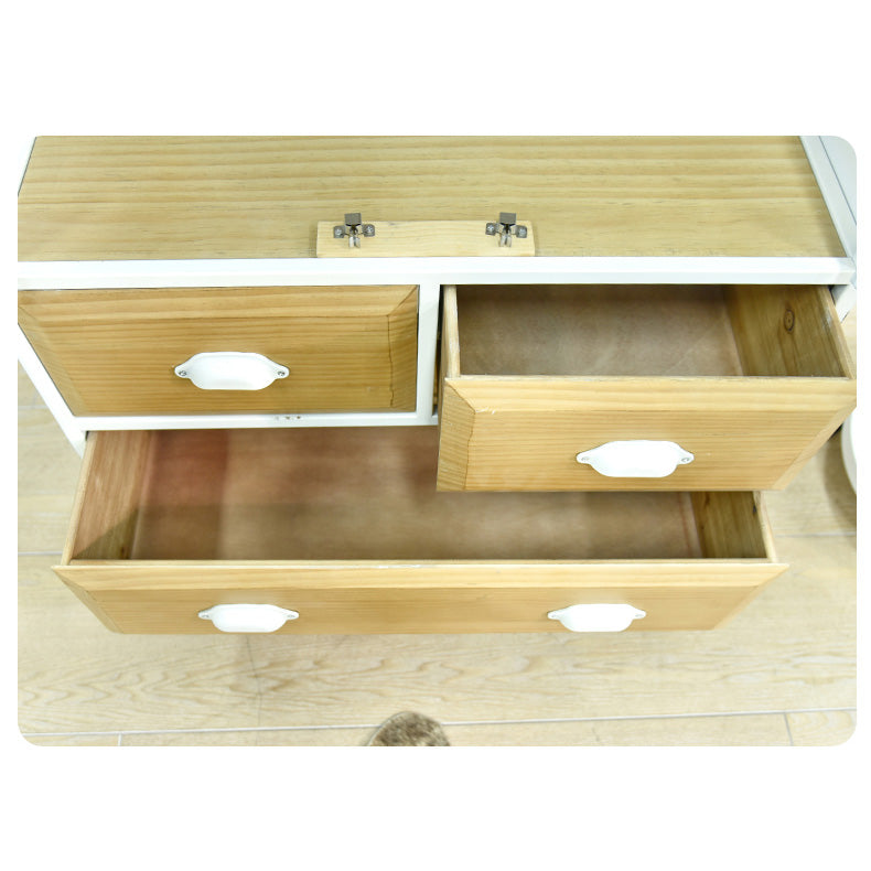 Cedar Wood and Glass Cabinet - Stylish and Durable Storage Solution fczym-2334