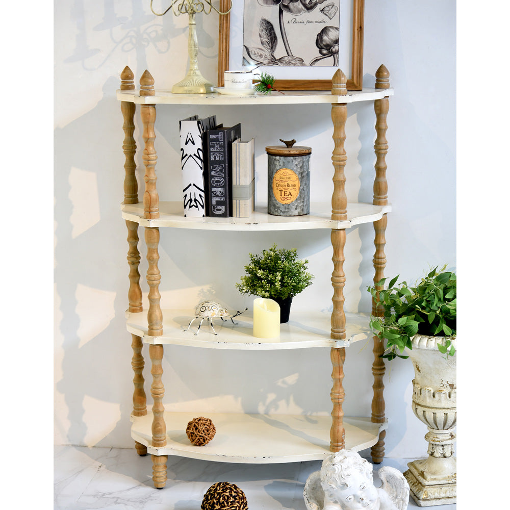 Pine Wood Storage Rack - Durable, Stylish and Space-Saving Shelving Solution fczym-2341