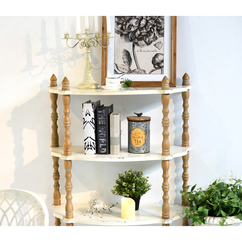 Pine Wood Storage Rack - Durable, Stylish and Space-Saving Shelving Solution fczym-2341