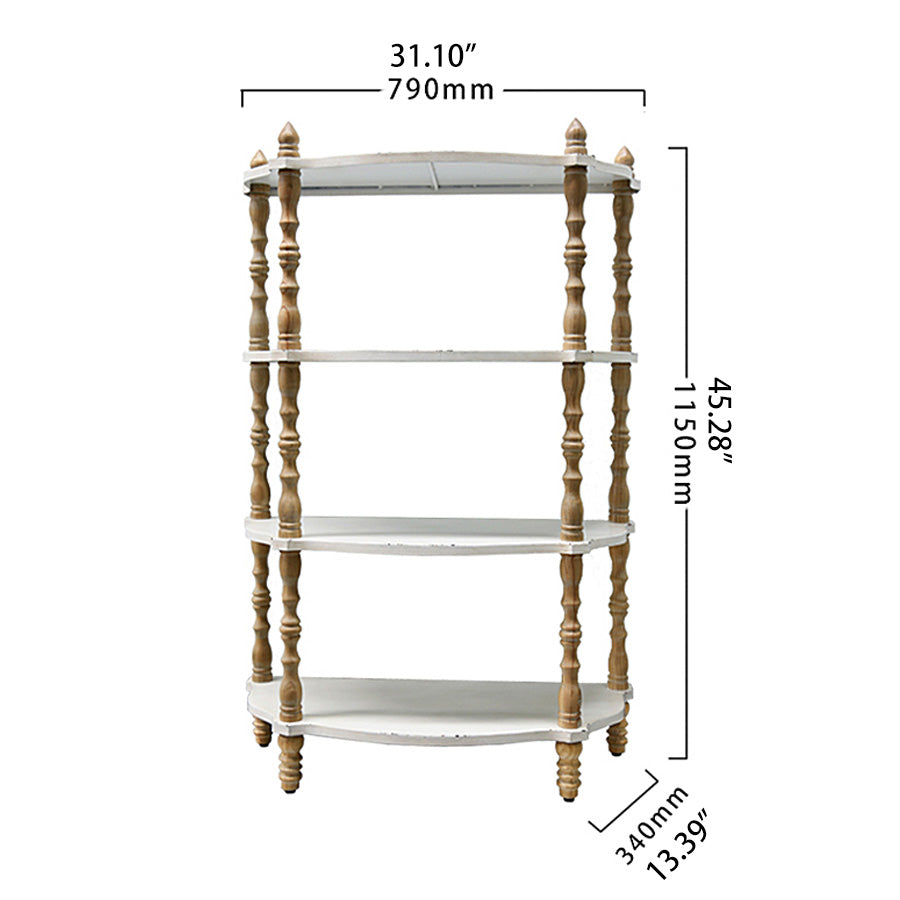 Pine Wood Storage Rack - Durable, Stylish and Space-Saving Shelving Solution fczym-2341