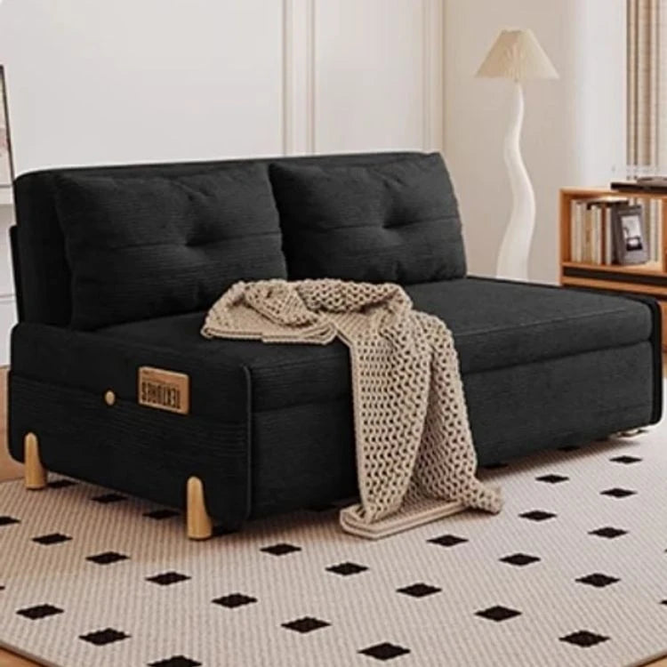 Stylish Solid Wood Corduroy Sofa in Elegant Green - Perfect for Modern Living Rooms fdh-3110