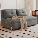 Stylish Solid Wood Corduroy Sofa in Elegant Green - Perfect for Modern Living Rooms fdh-3110