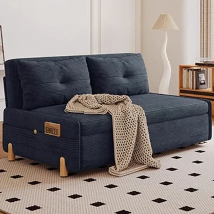Stylish Solid Wood Corduroy Sofa in Elegant Green - Perfect for Modern Living Rooms fdh-3110