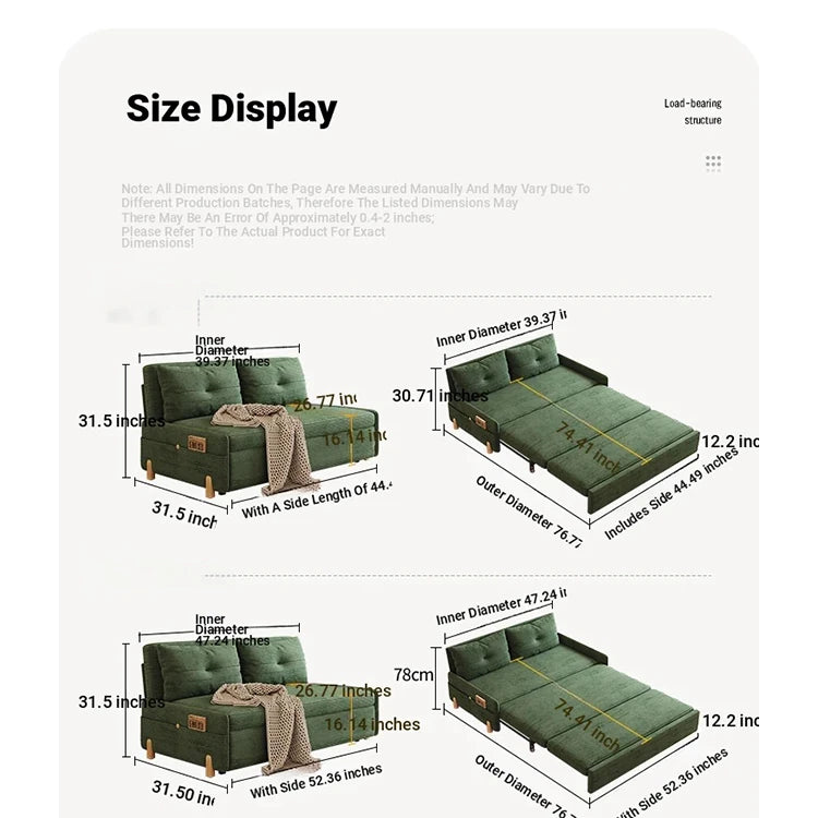 Stylish Solid Wood Corduroy Sofa in Elegant Green - Perfect for Modern Living Rooms fdh-3110