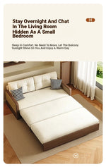 Stylish Solid Wood Sofa with Corduroy Cushions and Rattan Accents - Perfect for Modern Living Rooms fdh-3111