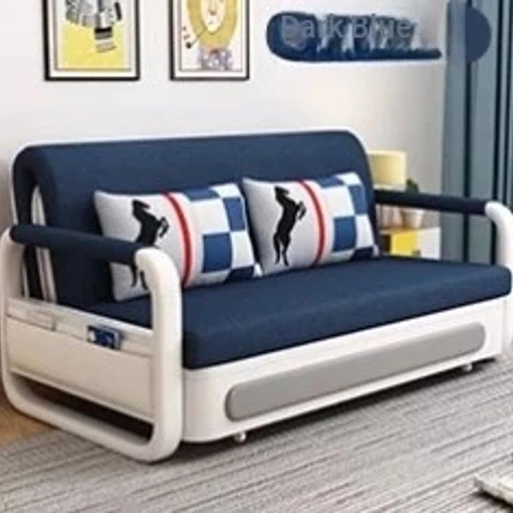 Modern Cotton-Linen Sofa with Solid Wood Frame and PU Leather Accents - Stylish & Functional Living Room Furniture fdh-4760
