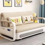 Modern Cotton-Linen Sofa with Solid Wood Frame and PU Leather Accents - Stylish & Functional Living Room Furniture fdh-4760