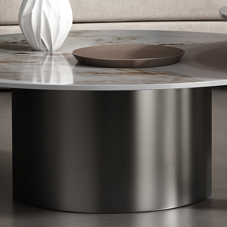 Sleek Sintered Stone & Stainless Steel Tea Table - Modern Design for Elegant Living Spaces fdl-2599